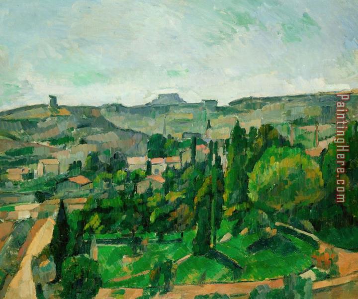 Paul Cezanne Landscape In The Ile de france